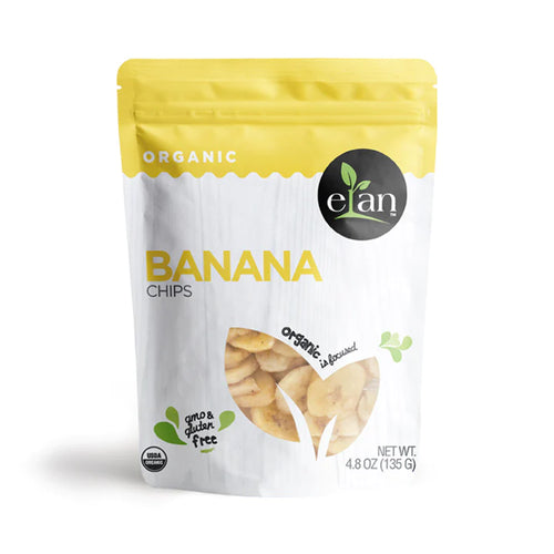 Elan Organic Dried Banana Chips - Gluten free - Non GMO