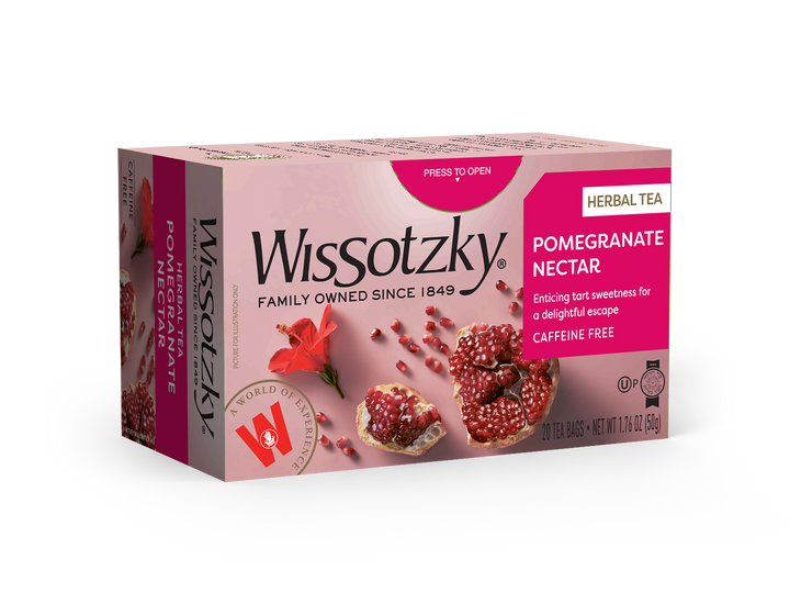 Wissotzky, Herbal Tea, Pomegranate Flavored 20pk