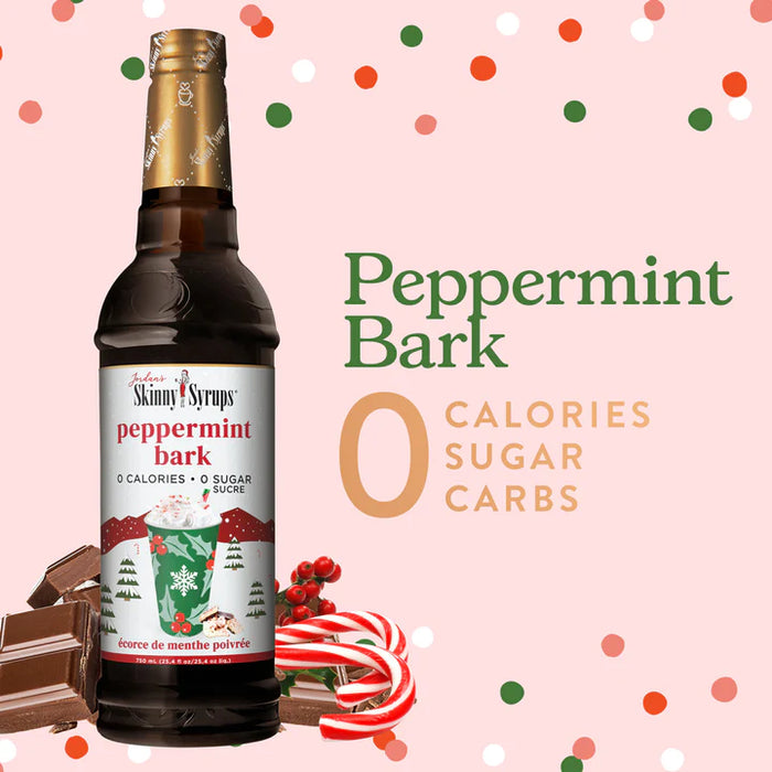 Skinny Mixes Sugar Free Peppermint Bark Syrup - 750ml: Minty Indulgence, Guilt-Free Treat