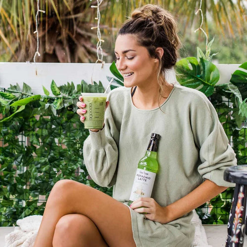 Skinny Mixes Sugar Free Pistachio Latte Syrup - Calorie Free - 0g Net Carb - Fat Free