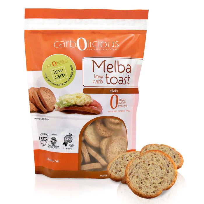 Buy Online Carb0licious Plain Melba Toast The Natural Food Store