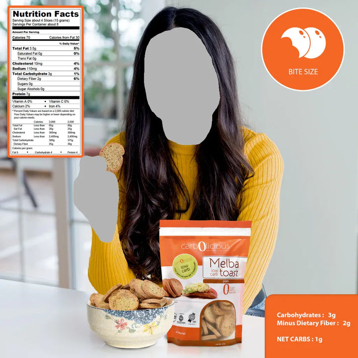 Carb-0-licious Plain Melba Toast