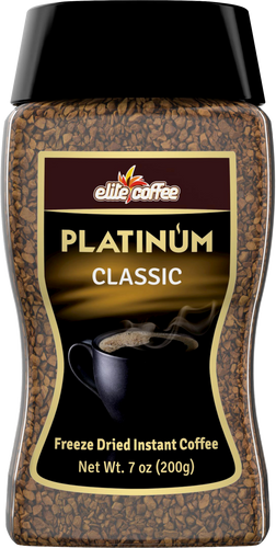 Elite Platinum Classic 200g - Pure Instant Coffee Excellence