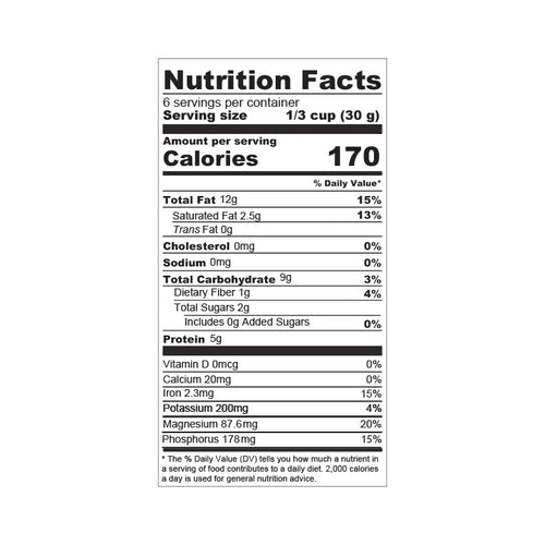 Elan, Organic Raw Cashews - Gluten free - Non GMO