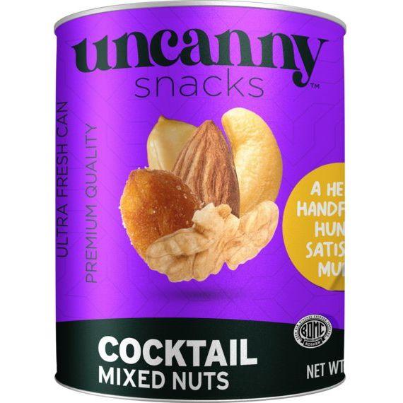 Uncanny Snacks Roasted & Salted Mixed Nut Cocktail - 50g Mini Can | Freshness to Go!