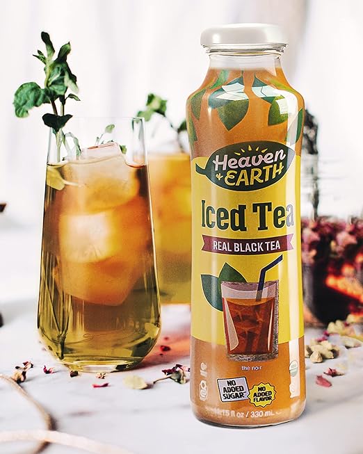 Heaven & Earth Organic Black Tea Iced Tea, 330ml