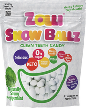 Load image into Gallery viewer, Zolli Snow Ballz - Peppermint Bliss (3 oz) | Keto, Sugar-Free, Vegan Candy
