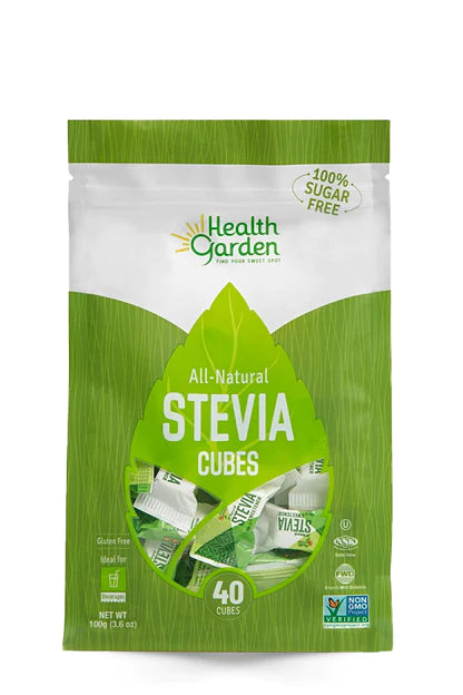 Health Garden Stevia Cubes 40 ct - Conveniently Individually Packed Sweetening