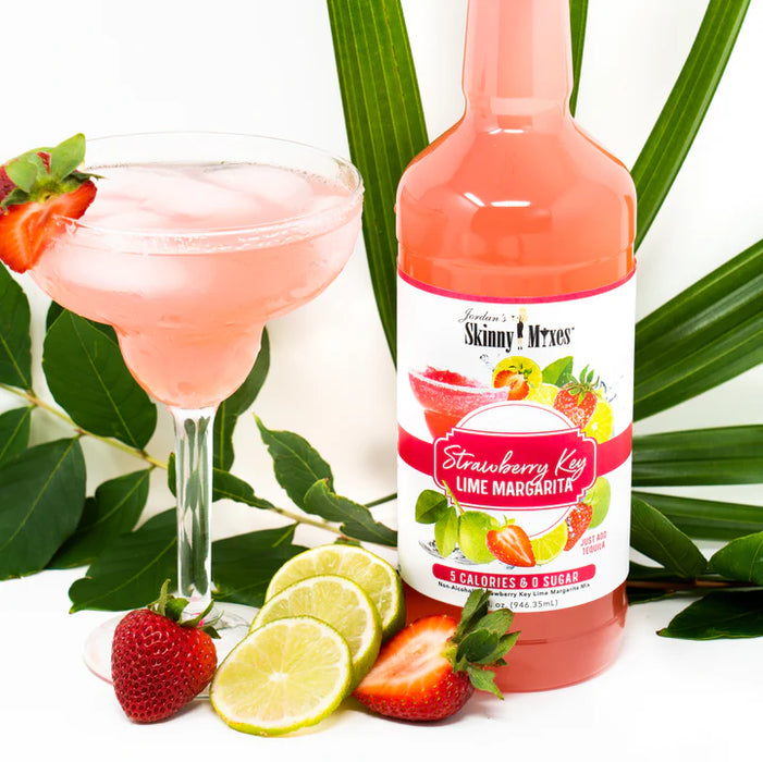 Skinny Mixes Sugar Free Strawberry Key Lime Margarita Syrup - Gluten-Free and Non-GMO