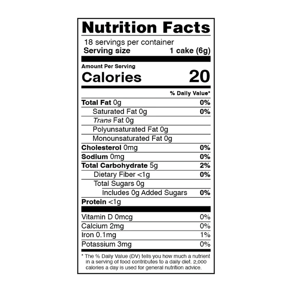 Galil Thin No Salt Rice Cakes - Low Fat - Non-GMO - Vegan - Gluten Free