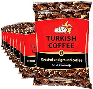 Elite Turkish Roasted Coffee 100g - Finely Ground for Rich Flavor
