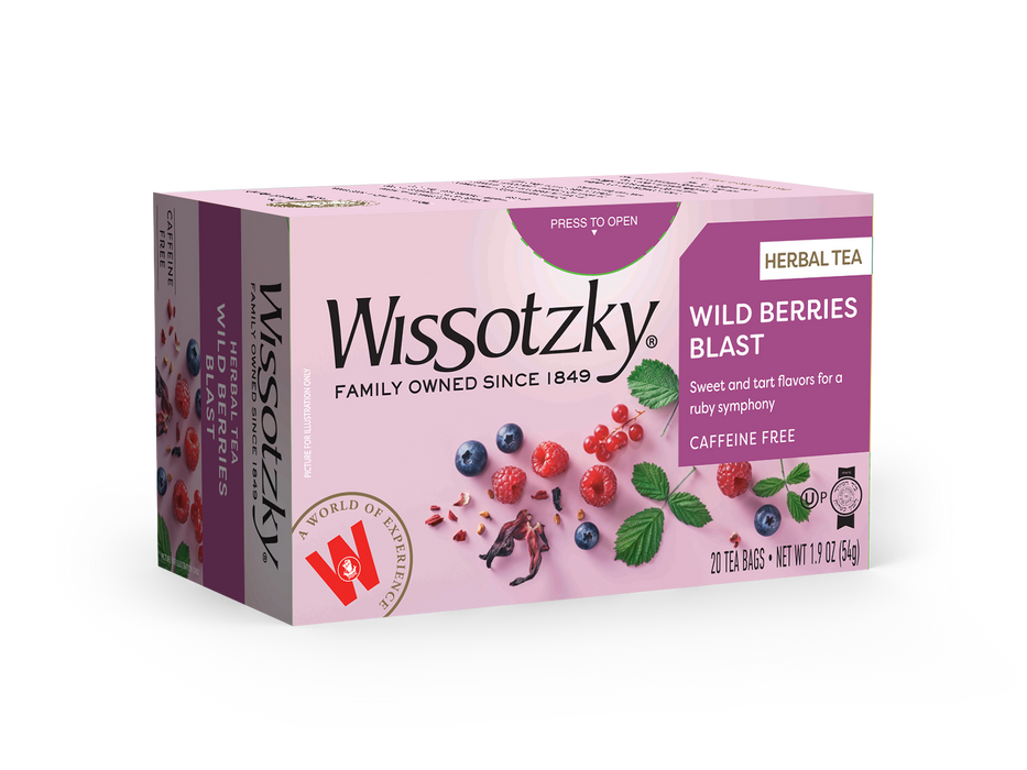 Wissotzky, Herbal Tea, Wild Berries Flavored 20pk