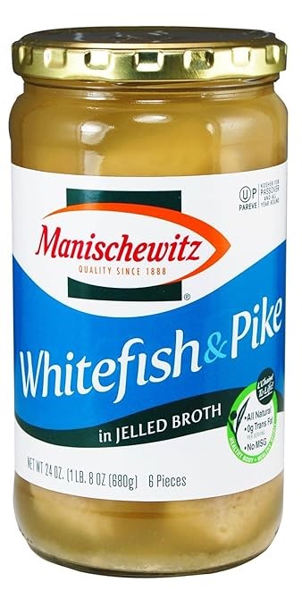 Manischewitz White & Pike Fish in Jelled Broth 680 g - Culinary Harmony