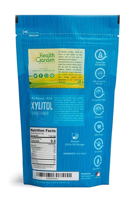 Health Garden Xylitol 453 g - The Natural, Gluten-Free Sweetening Solution for a Healthier Lifestyle
