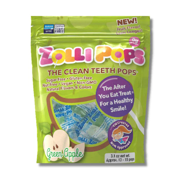 Zollipops Green Apple - Orchard Euphoria (3.1 oz) | Keto, Vegan, Diabetic-Friendly, No Artificial Colors, Gluten-Free, Non-GMO