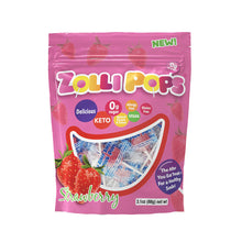Load image into Gallery viewer, Zollipops Strawberry - Berry Delight (3.1 oz) | Keto, Vegan, Diabetic-Friendly, No Artificial Colors, Gluten-Free, Non-GMO
