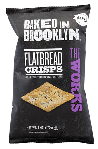 Baked in Brooklyn The Works Flatbread Crisps 6 oz - A Symphony of Flavor for Every Occasion