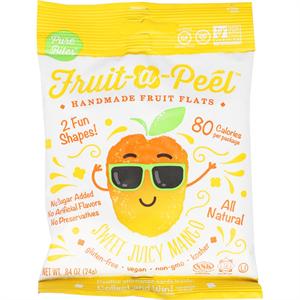 Fruit a Peel Sweet Juicy Mango Fruit Flats 25g Pouch - Handcrafted Tropical Bliss
