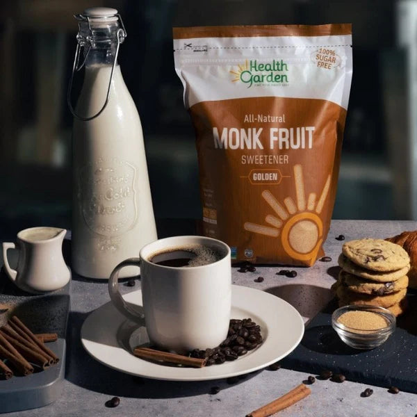 Health Garden Monk Fruit Golden Sweetener 453 g - Keto-Friendly, Gluten-Free, and Non-GMO