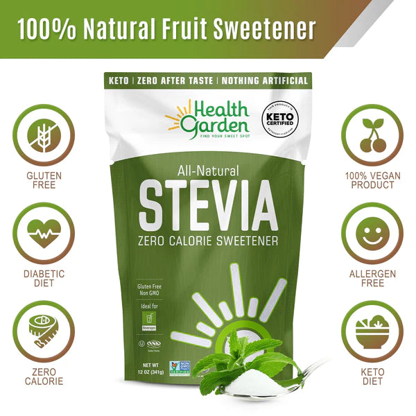 Health Garden Stevia Sweetener 341 g - Your Natural Sugar Substitute