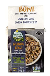 Coupes-repas Heaven & Earth, quinoa avec courgette et bruschetta à l'oignon, 6,53 oz
