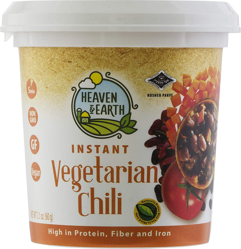 Heaven & Earth Meal Cups, Instant Vegetarian Chili, 2.1 oz
