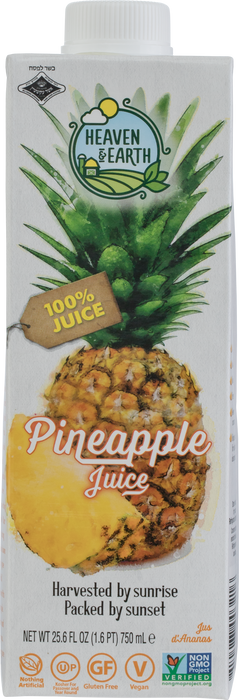 Heaven & Earth Pineapple Juice, 25.6 fl oz