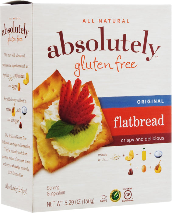 Absolutely Gluten Free Flatbreads, Original, 5.29 oz