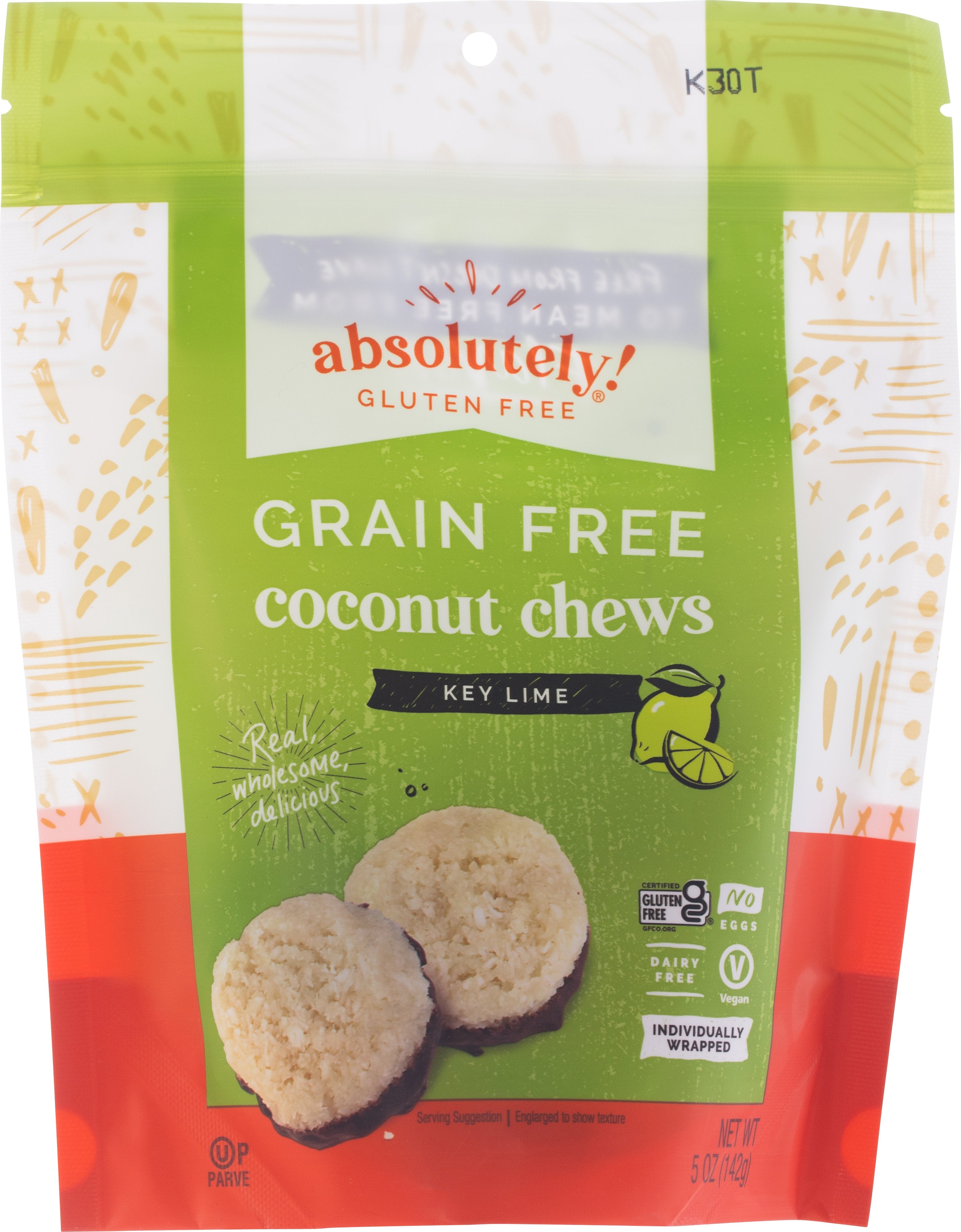 Buy Online Absolutely Gluten Free Coconut Chews, Key Lime, 5 oz The