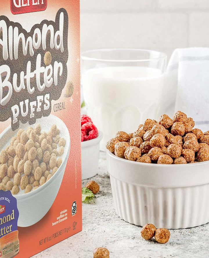 Gefen, céréales, choux au beurre d'amande