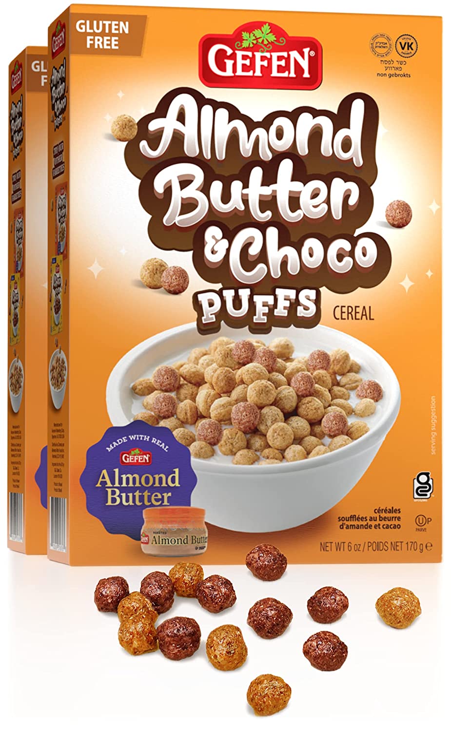 Gefen, Cereal, Almond Butter & Choco Puffs