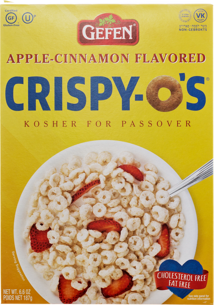 Gefen, Cereal, Apple Cinnamon Flavored Crispy-O's