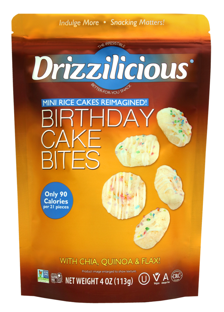 Drizzilicious, bouchées de gâteau d'anniversaire