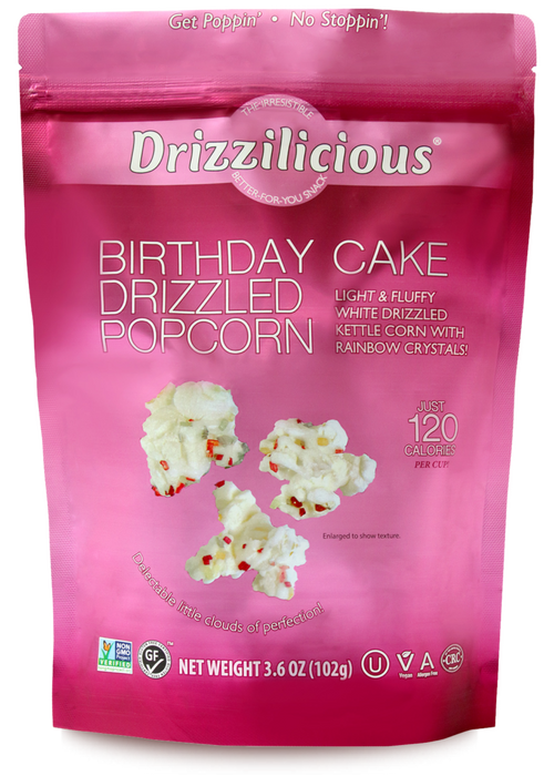 Drizzilicious, Birthday Cake Drizzled Popcorn