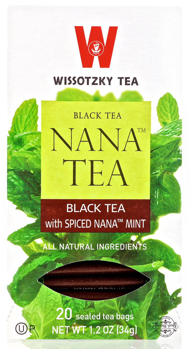 Wissotzky, thé noir, aromatisé à la menthe épicée 20pk
