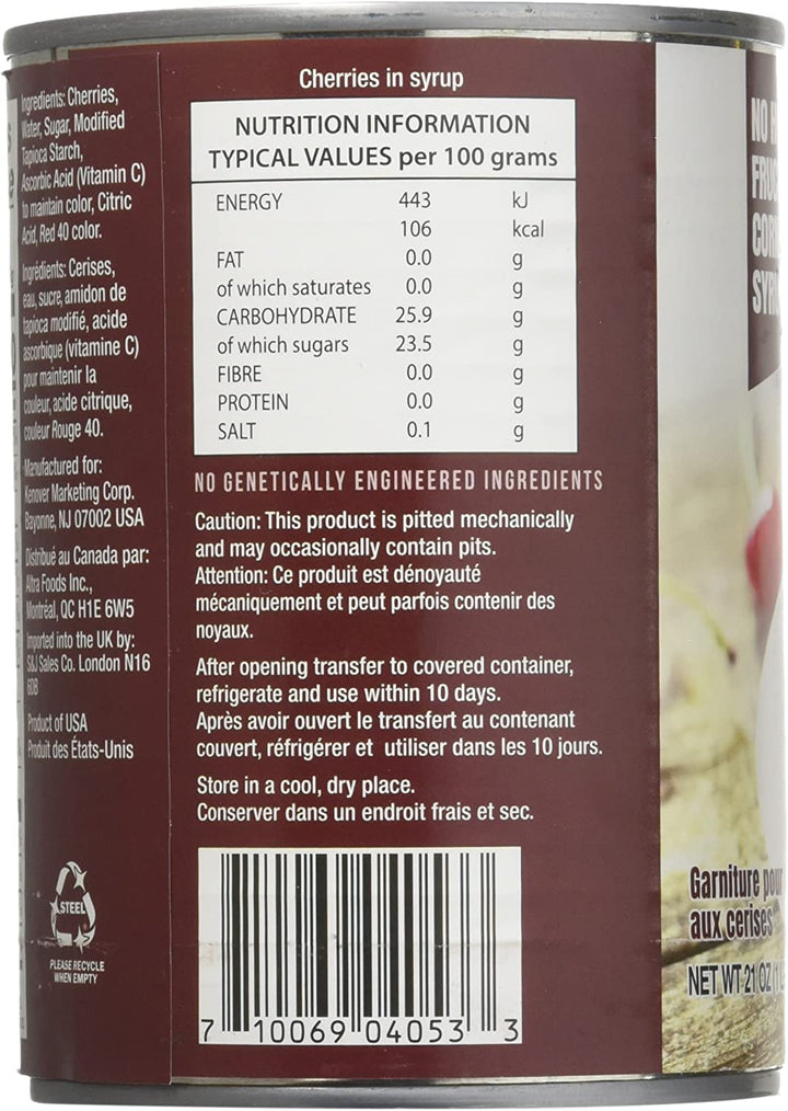 Gefen, garniture pour tarte aux cerises 