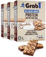 Load image into Gallery viewer, Grab1, Protein Bar, Chocolate Oat No Sugar Added, 4 bars
