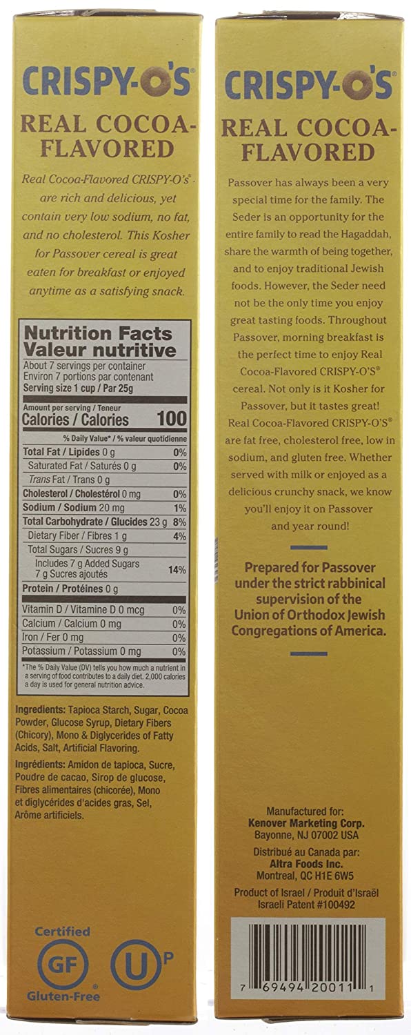 Gefen, Céréales, Cacao Crispy-O's