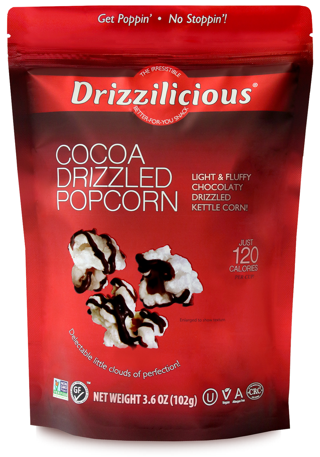 Drizzilicious, maïs soufflé arrosé de cacao 