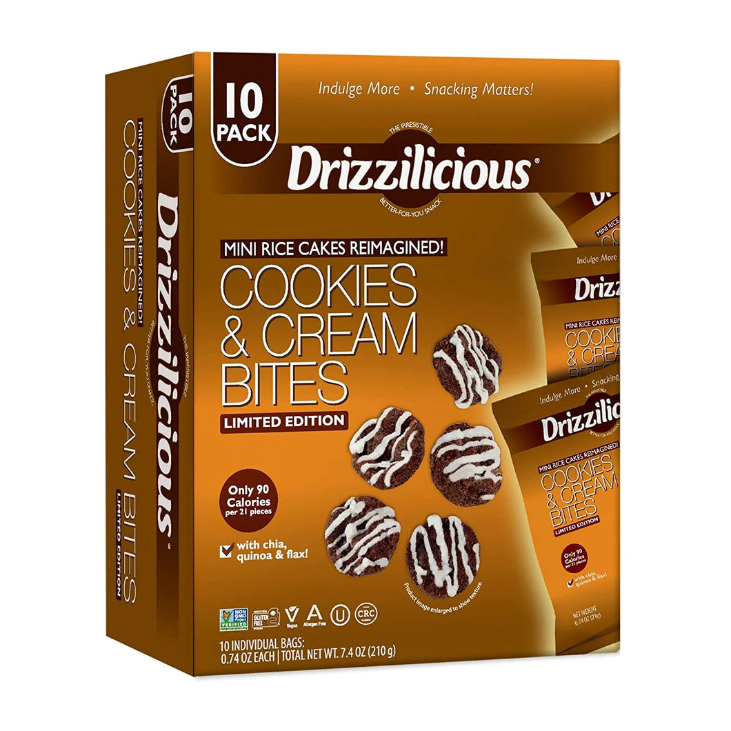 Drizzilicious, Cookies & Cream Bites, Family Pack