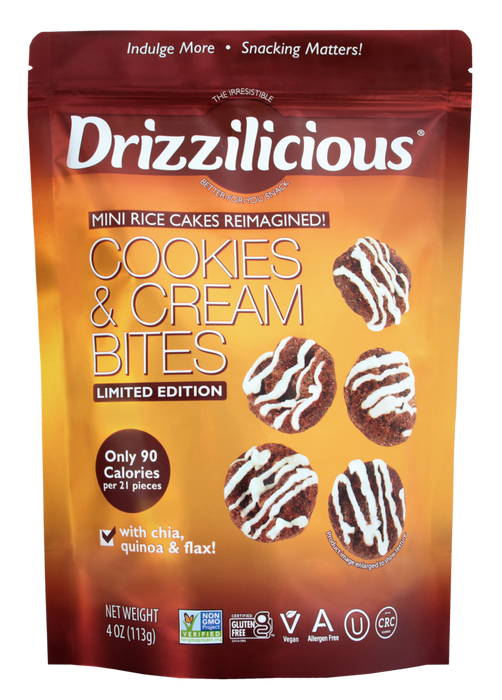 Drizzilicious Cookies & Cream Bites 113 g - Guilt-Free Delight