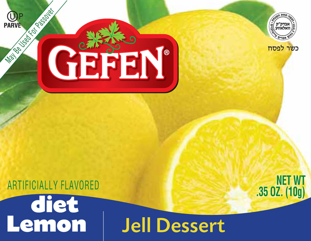 Gefen, dessert diététique à la gelée de citron