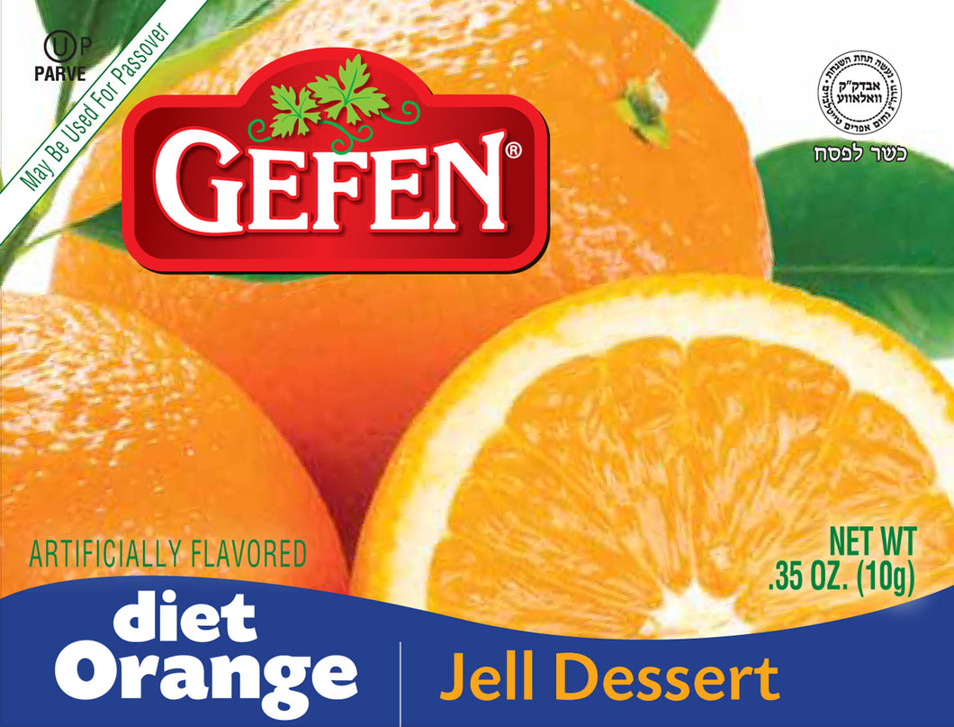 Gefen, dessert diététique à la gelée d'orange