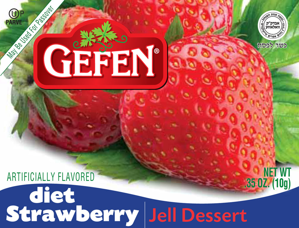 Gefen, dessert diététique à la gelée de fraise