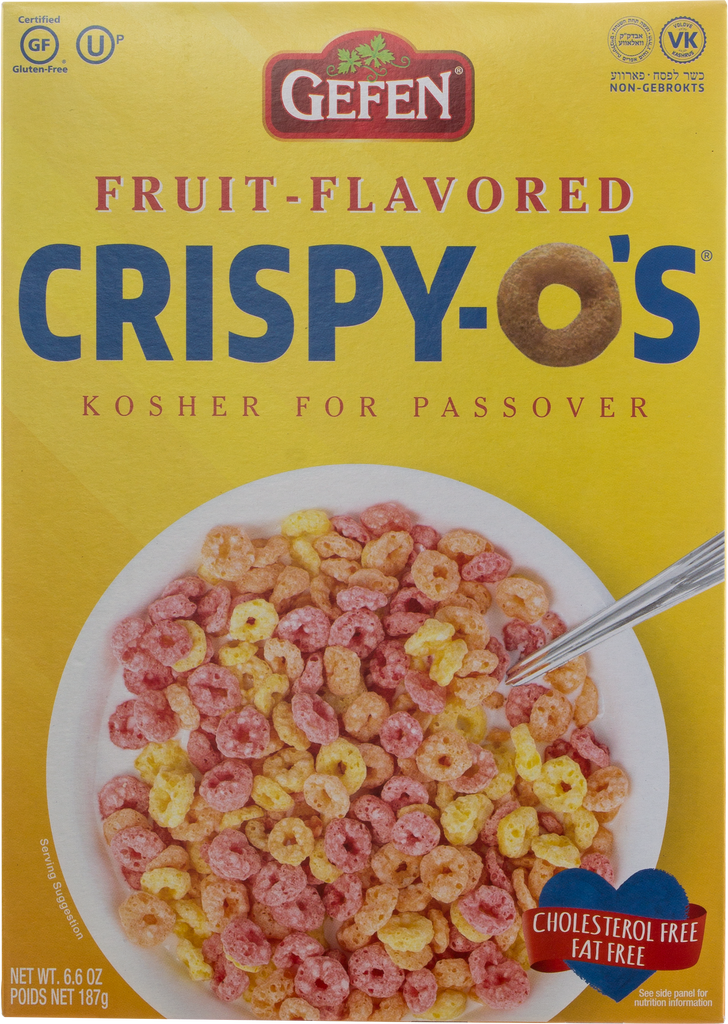 Gefen, Cereal, Fruit Flavored Cripsy-O's