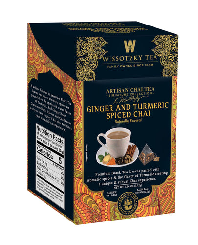Wissotzky, Signature Collection Tea, Ginger and Turmeric Spiced Chai