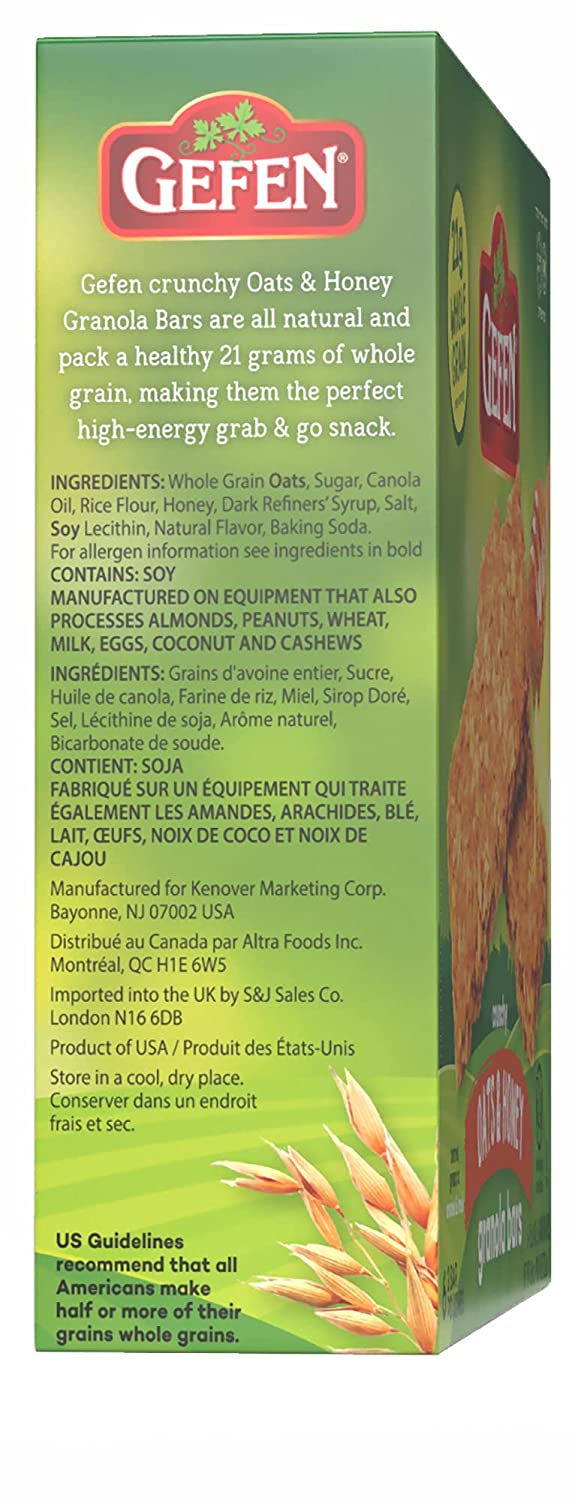 Gefen, Oats & Honey Granola Bars, 12pk