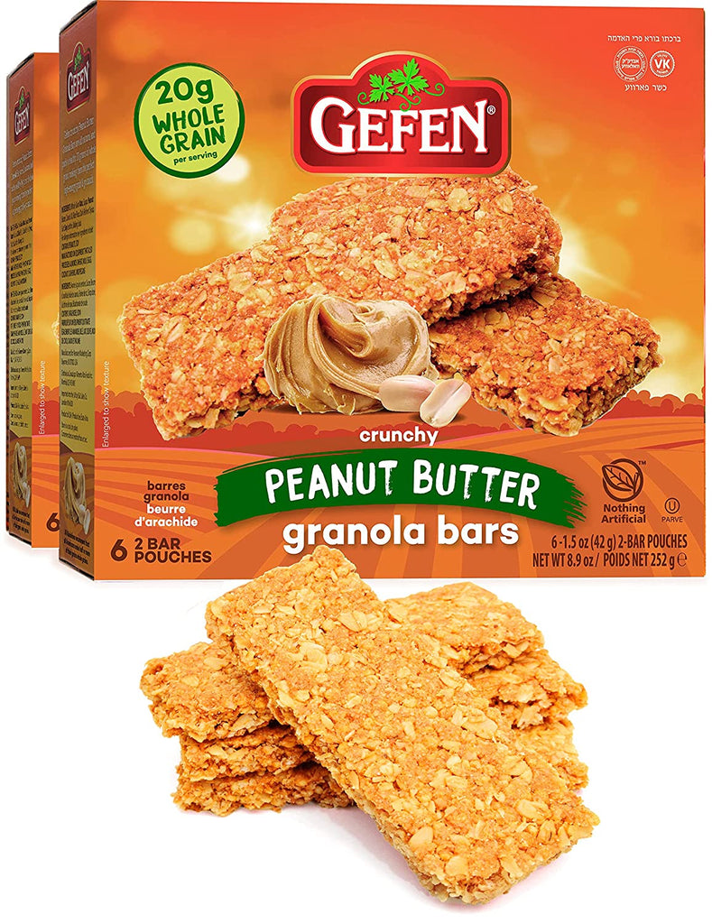 Gefen, Barres granola au beurre d'arachide, 12pk 