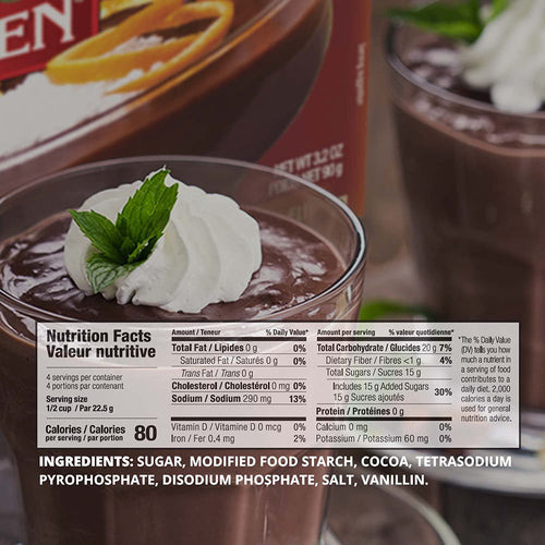 Gefen, pouding instantané au chocolat