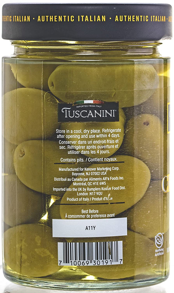 Tuscanini, Bocal, Olives, Cerignola Vert 
